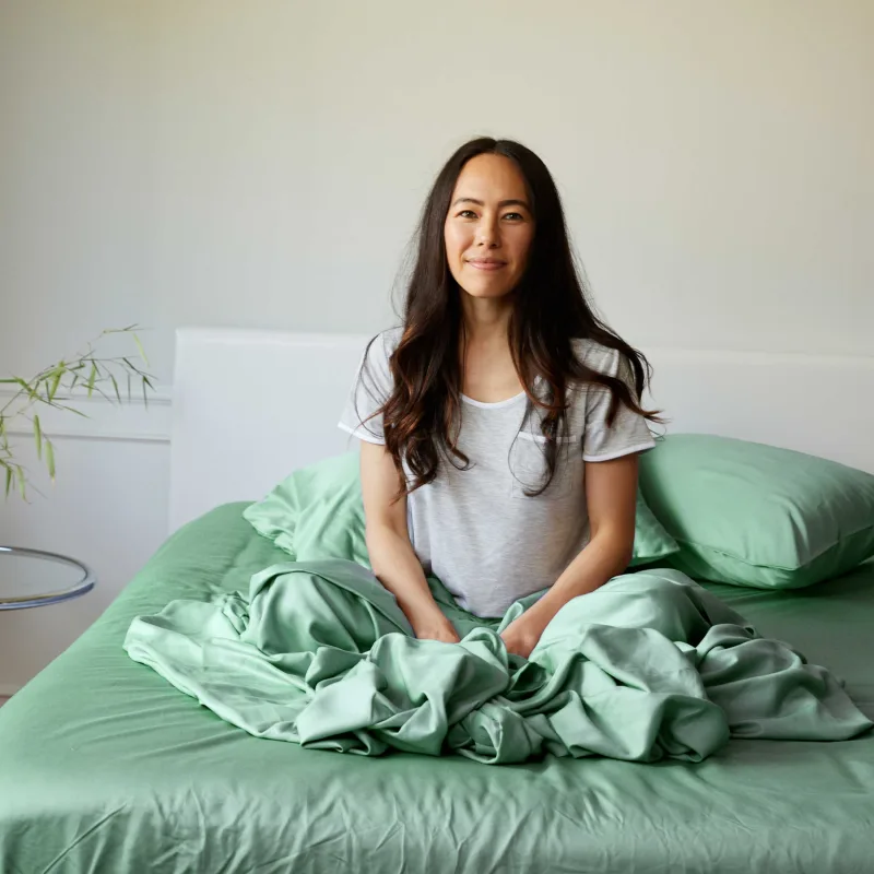 Cooling Bamboo Sheet Set - 100% Viscose from Bamboo - Seaglass
