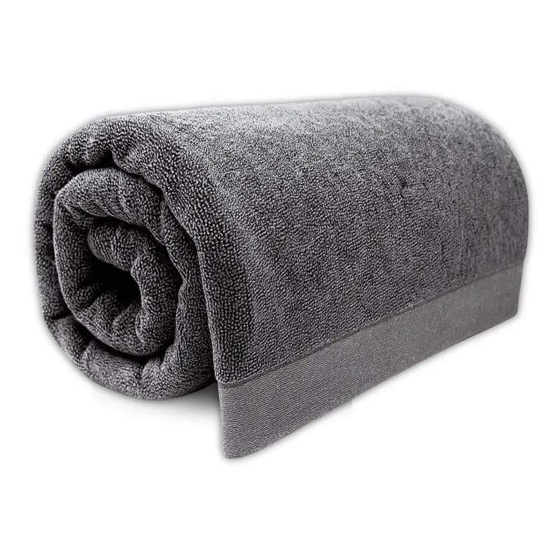 Bamboo Bath Sheet - Viscose from Bamboo + Cotton - Extra Large - Charcoal