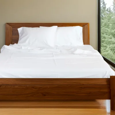 Cozy Bamboo Cotton Sheet Set - Viscose from Bamboo + Cotton - Snow
