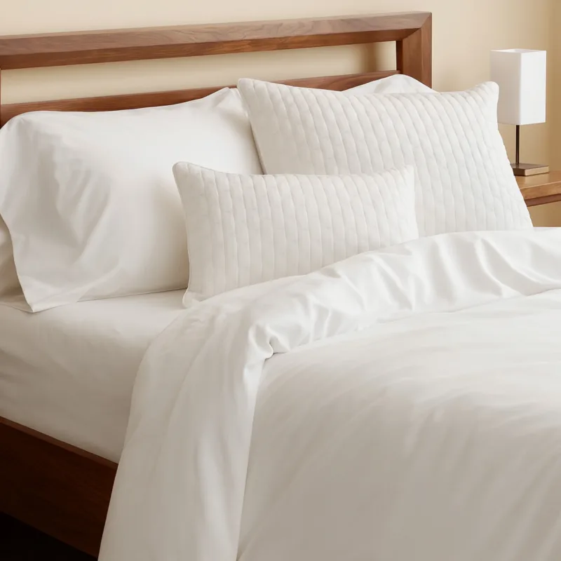 Cozy Bamboo Cotton Duvet Cover - Viscose from Bamboo + Cotton - Snow