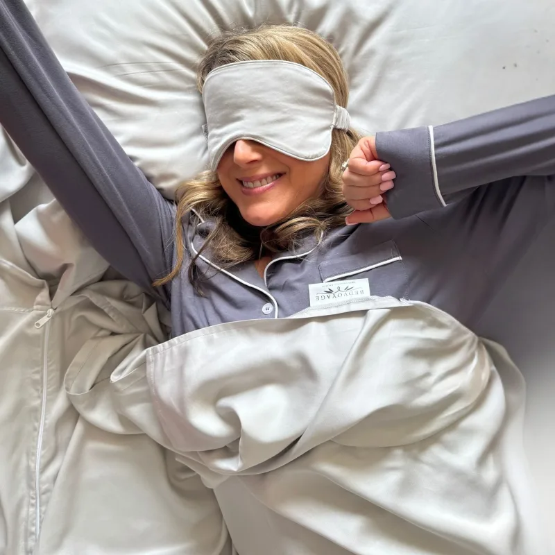 Bamboo Comfort Eye Mask - 100% Viscose from Bamboo - Stone