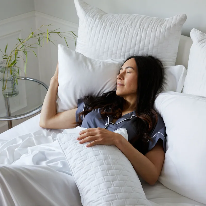 Cooling Bamboo Pillowcases - 100% Viscose from Bamboo - White
