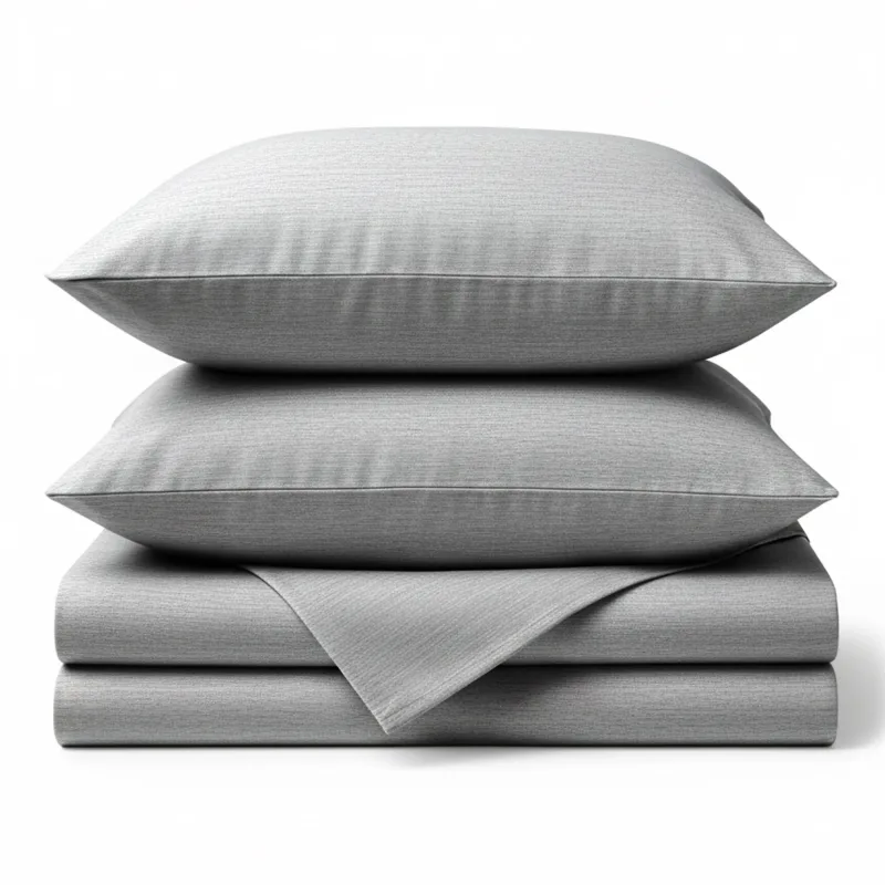 Cozy Bamboo Cotton Sheet Set - Viscose from Bamboo + Cotton - Silver