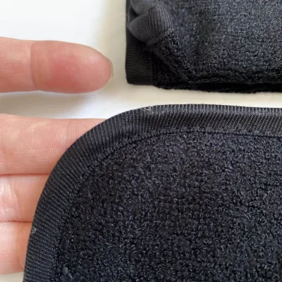 Bamboo Facial Washcloths - Viscose from Bamboo + Cotton - 6pk - Black