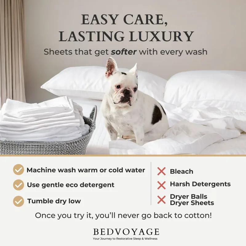 Cozy Bamboo Cotton Pillowcases - Viscose from Bamboo + Cotton - Silver