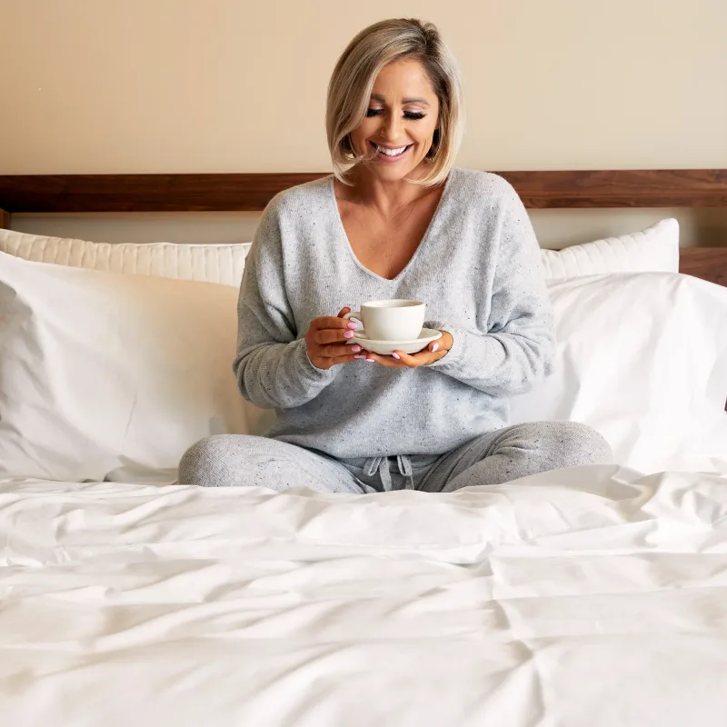 Cozy Bamboo Cotton Duvet Cover - Viscose from Bamboo + Cotton - Snow