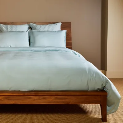 Cooling Bamboo Duvet Cover Set - 100% Viscose from Bamboo - 3pc - Sky