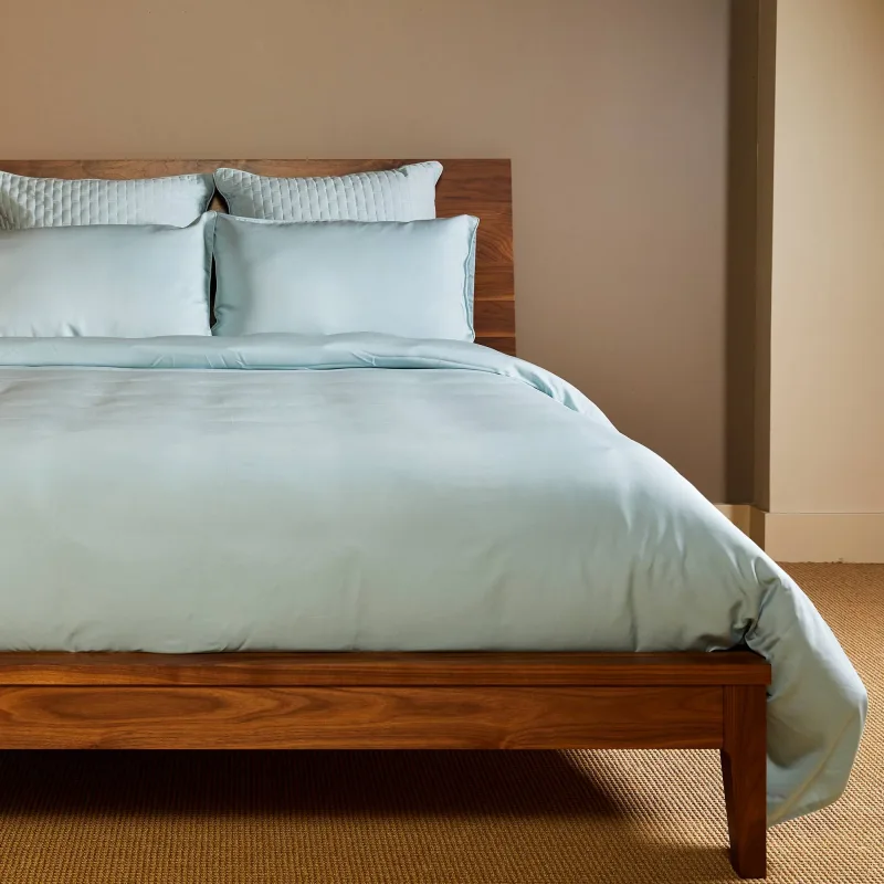 Cooling Bamboo Duvet Cover Set - 100% Viscose from Bamboo - 3pc - Sky