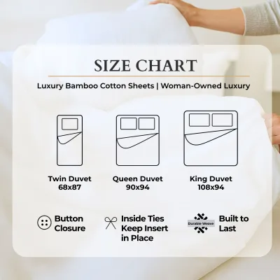 Cozy Bamboo Cotton Duvet Cover - Viscose from Bamboo + Cotton - Silver