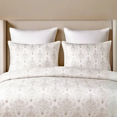 Bamboo Duvet Cover – 100% Viscose from Bamboo - Champagne Damask