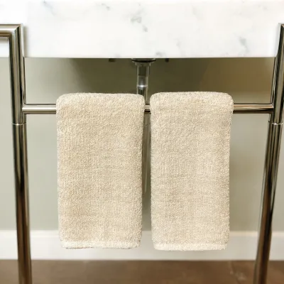 Bamboo Hand Towels - Viscose from Bamboo + Cotton - 2pk - Sand