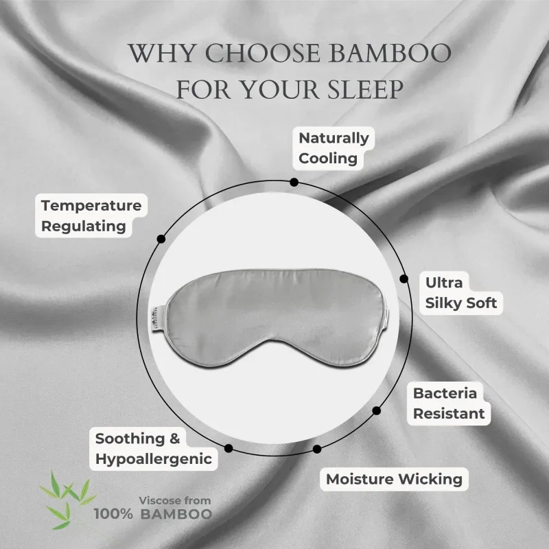 Bamboo Comfort Eye Mask - 100% Viscose from Bamboo - Stone