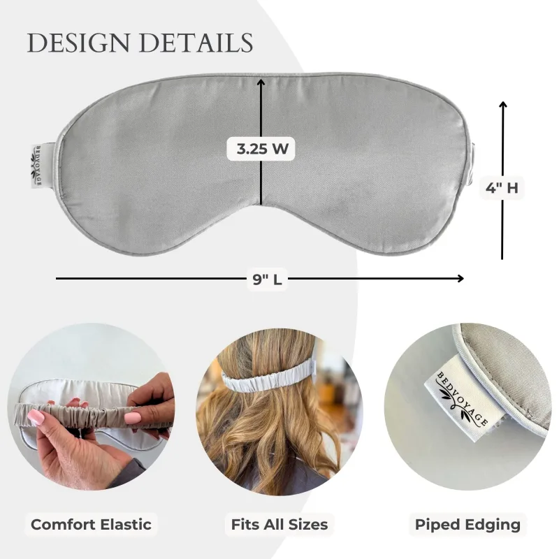Bamboo Comfort Eye Mask - 100% Viscose from Bamboo - Stone