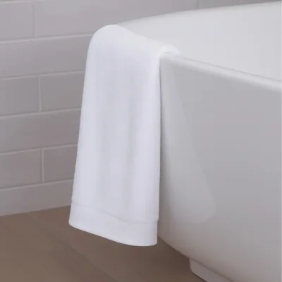 Toalha de Banho de Bambu Macia - Viscose de Bambu + Algodão - Branco